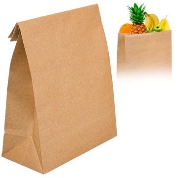 MOCNA Torba Papierowa Torebka 27x19x10 cm 1szt