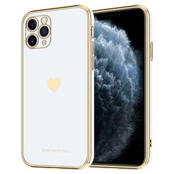 KOBIECE ETUI HEART DO IPHONE 11 PRO | BIAŁE