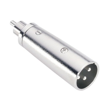 Adapter wtyk mikrofonowy XLR 3pin na wtyk RCA CZINCH #03176