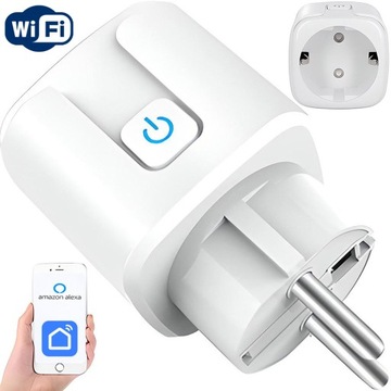 Inteligentne gniazdko - Amazon Alexa Google SMART HOME WIFI watomierz