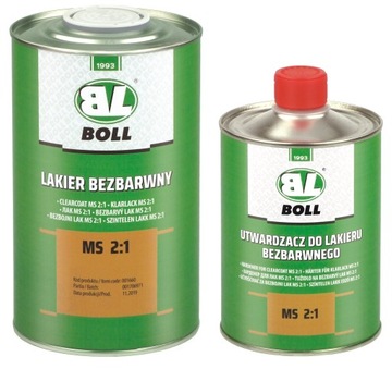 BOLL lakier bezbarwny MS 2:1 1L + utwardzacz 500ml
