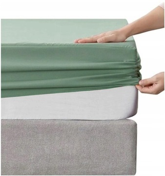 PRZEŚCIERADŁO JERSEY Z GUMKĄ 160x200 cm GRUBE LUX
