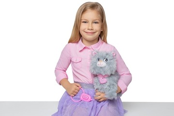 Плюшевый котенок ГУЛЯЕТ на поводке ИНТЕРАКТИВНО мяукает ДЕНЬ ДЕТИ