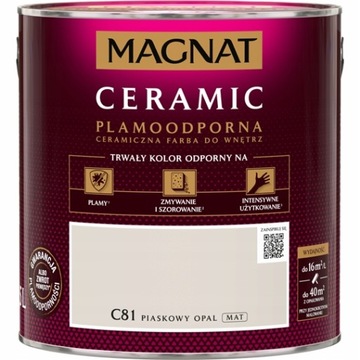 MAGNAT CERAMIC FARBA - C81 - PIASKOWY OPAL - 2,5L