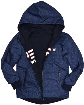 BEST Dwustronna Granat KURTKA Parka Wiosna 122/128