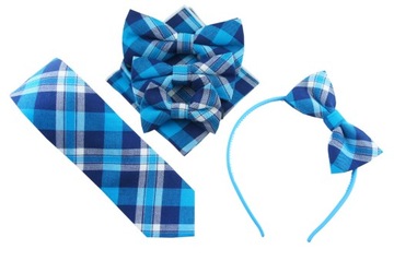 Нагрудный платок к куртке с клетчатым шарфом