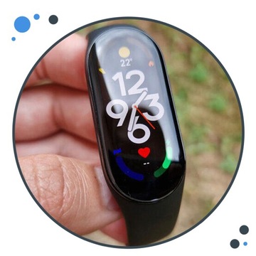 ГИБРИДНОЕ СТЕКЛО для XIAOMI MI BAND 7 (лучше ЗАЩИТНОЙ ФОЛЬГИ для BAND)