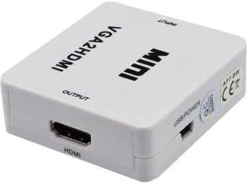 Переходник VGA DSUB на HDMI Full HD + аудиоконвертер