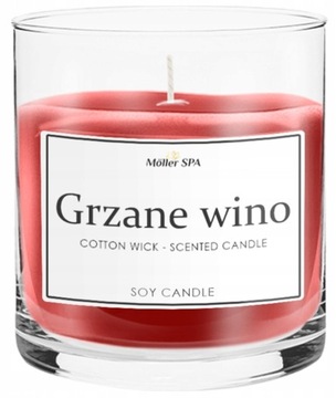 GRZANE WINO - NATURALNA SOJOWA ŚWIECZKA ZAPACHOWA W SZKLE