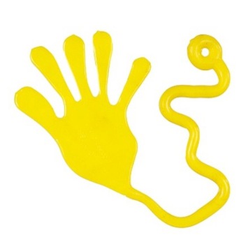 DUŻA ŁAPKA ŻELOWA PRZYLEPNA GLUT STICKY HAND ŻÓŁTA