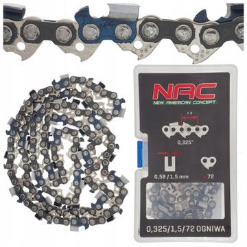 ORYGINALNY ŁAŃCUCH DO PIŁY NAC PILARKI NAC 45CM 18