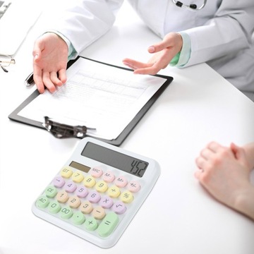 ЦВЕТНОЙ КАЛЬКУЛЯТОР МАЛЕНЬКИЙ МИЛЫЙ СТОЛ БОЛЬШОЙ