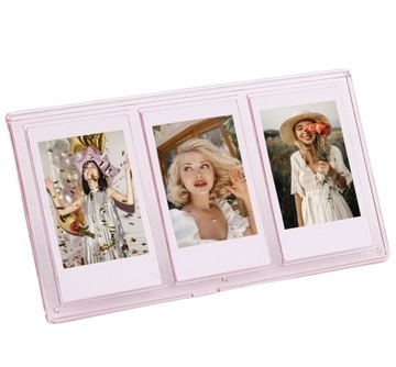 Подставка для 3 мгновенных фотографий для ZINK FUJI INSTAX MINI Pink