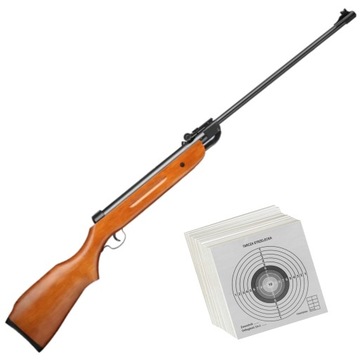 WIATRÓWKA KARABINEK B2-4 KAL. 5,5mm ŁAMANA + 100 TARCZ
