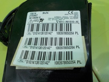 FORD B-MAX 1.4 B 14R 5D AIRBAG ULOŽENÍ SEDADLA PRAVÁ PŘEDNÍ 34108064E