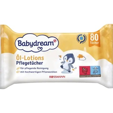 Babydream chusteczki nawilżone balsamem DE