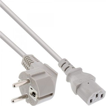 KABEL ZASILAJĄCY KOMPUTEROWY PC 5m 3x1mm SZARY C13