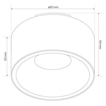 ГАЛОГЕННЫЕ СВЕТИЛЬНИКИ ВСТРАИВАННЫЕ MINI GU10 BLACK EDO LED TUBE