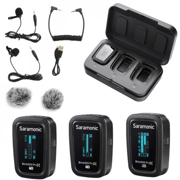 SARAMONIC BLINK500 ProX B2 (RX+2xTX) JACK 3,5MM MIKROFON BEZPRZEWODOWY