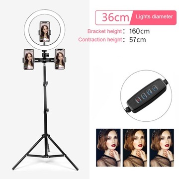 Lampa pierścieniowa led selfie 14-calowy z możliw
