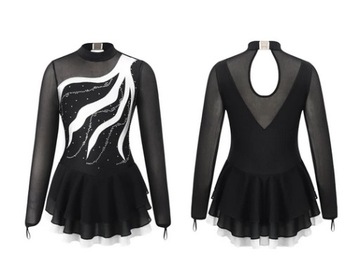 STRÓJ DO GIMNASTYKI BALET TUTU SUKIENKA ŁYŻWIARSTWO 164 170 BODY 683