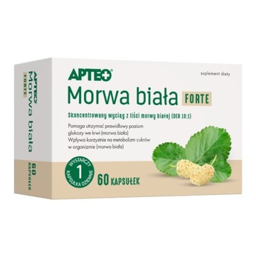 Morwa Biała FORTE 1tab/dzień 600mg na 60 tabletek