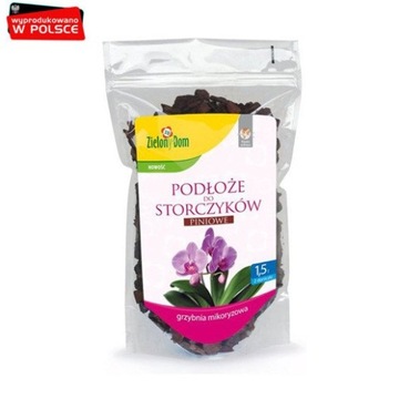 Podłoże dla storczyków piniowe z mikoryzą 1,5L Zielony Dom