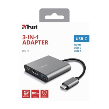 Адаптер TRUST DALYX 3-В-1 USB-C