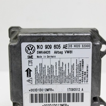 1K0909605AE MODUL AIRBAG VW SCIROCCO 137 138 2.0 TDI 103KW