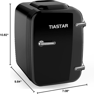 MINI LODÓWKA TERMOELEKTRYCZNA 4L KOSMETYCZNA SAMOCHODOWA PODGRZEWACZ CZARNA