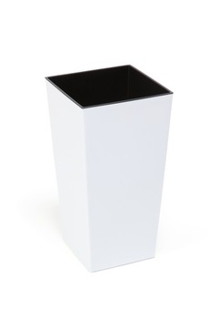 DONICA FINEZJA 19x19x36cm kol. BIAŁY połysk +wkład