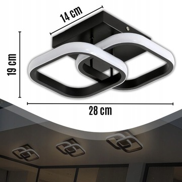 СВЕТОДИОДНЫЙ ПОТОЛОЧНЫЙ СВЕТИЛЬНИК ДЛЯ ПОТОЛКА ДЛЯ СПАЛЬНИ СОВРЕМЕННАЯ ЛЮСТРА 18ВТ 3 ЦВЕТА