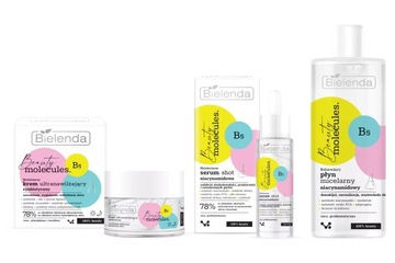 BIELENDA MOLECULES ZESTAW NIACYNAMIDOWY KREM50ml SERUM30ml MICELARNY500ml