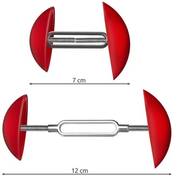PRAWIDŁA DO ROZCIĄGANIA BUTÓW PRAWIDŁO CIASNE BUTY 7-12 CM 2 SZT