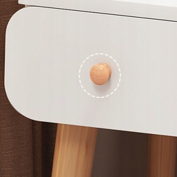 Косметический туалетный столик с зеркалом. Biała большой скандинавский чердак