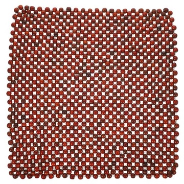 АВТО ПОДУШКА ДЕРЕВЯННЫЕ БУСЫ ЛЕТНЯЯ ТРАВА ГРУША