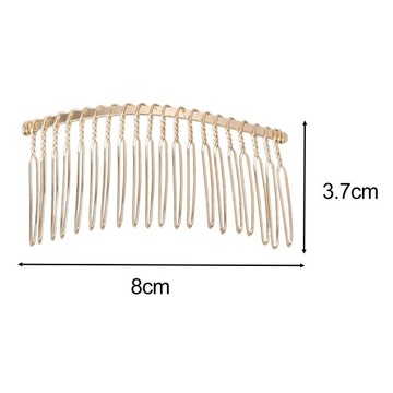 20 шт., свадебная фата, расческа для волос, свадебный зажим, металлическая проволока, золото