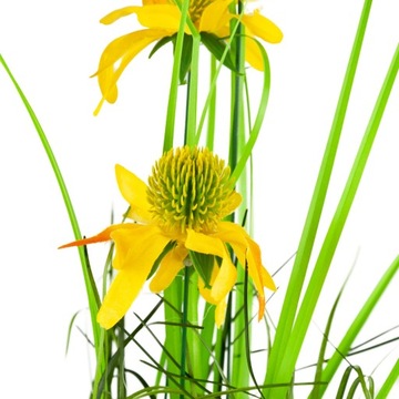 ИСКУССТВЕННАЯ ТРАВА ФЕЙКА РУДБЕКИЯ РОМАШКА ДЕКОРАТИВНАЯ