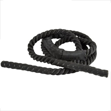 25mm Ciężka Skakanka Power Training Czarna 3m