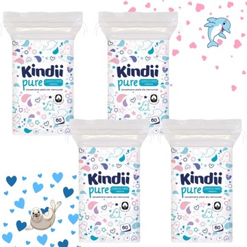 KINDII PURE КОСМЕТИЧЕСКИЕ Хлопья для малышей 4x60