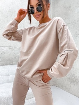 ЖЕНСКИЙ КОМПЛЕКТ ИЗ ХЛОПКА, ДЛИННЫЙ РУКАВ, ДЕКОРАТИВНЫЕ РУКАВА