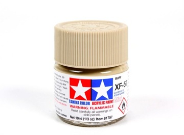 MODELARSKA FARBA AKRYLOWA BRĄZOWA MATOWA TAMIYA 10ml XF-57 BUFF (MATT)