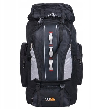 Duży Plecak sportowy plecak podróżny 90L + 10L trekkingowy kemping granat