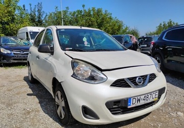 Nissan Micra IV Hatchback 5d Facelifting 1.2 80KM 2015 Nissan Micra 2015r, 1.2 Benzyna. Lekko uszkodzony prawy przod i lewy tyl., zdjęcie 1