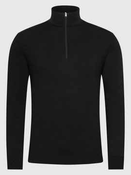 Selected Homme Sweter Berg 16074687 Czarny Regular Fit