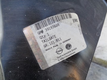 КРЫШКА БАГАЖНИКА OPEL INSIGNIA B II COMBI