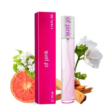 PERFUMY DAMSKIE PERFUMETKA OF PINK KWIATOWE OWOCOWE GRANAT MAGNOLIA 33 ml