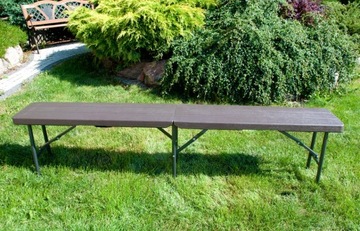 Модель СКАМЬИ СКЛАДНАЯ САДОВАЯ ДОСКА 180 см коричневая