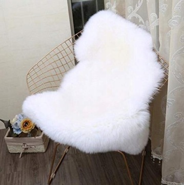 Коврик искусственный пушистый меховой ковер для гостиной мягкий 90 см.