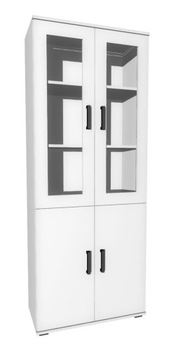 Witryna VICTORIA 4D-UNI 80 cm biała - dużo kolorów